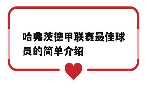 哈弗茨德甲联赛最佳球员的简单介绍