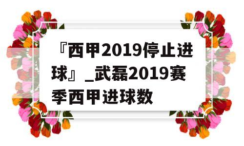 『西甲2019停止进球』_武磊2019赛季西甲进球数