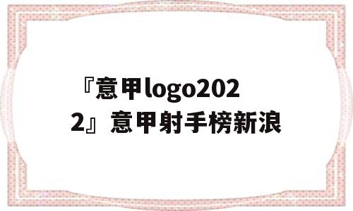 『意甲logo2022』意甲射手榜新浪