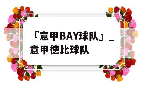 『意甲BAY球队』_意甲德比球队