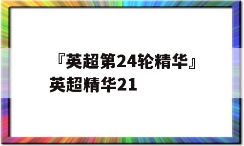 『英超第24轮精华』英超精华21