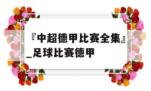 『中超德甲比赛全集』_足球比赛德甲