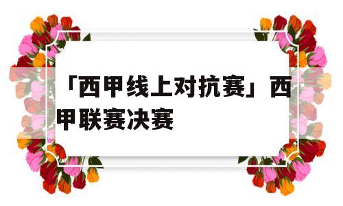 「西甲线上对抗赛」西甲联赛决赛