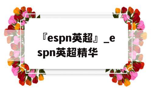 『espn英超』_espn英超精华