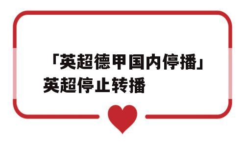 「英超德甲国内停播」英超停止转播